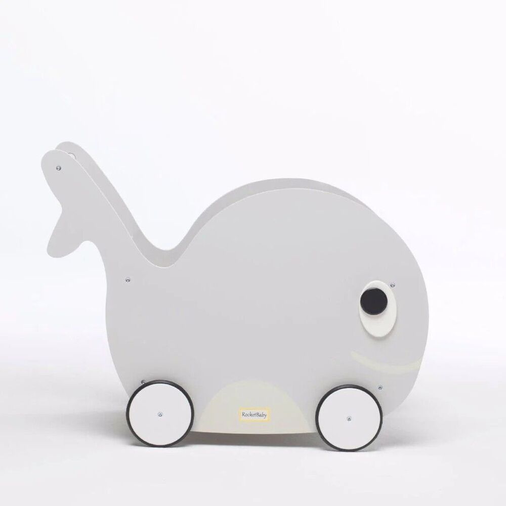 RocketBaby Push Toy and Toy Storage Toddler Whale